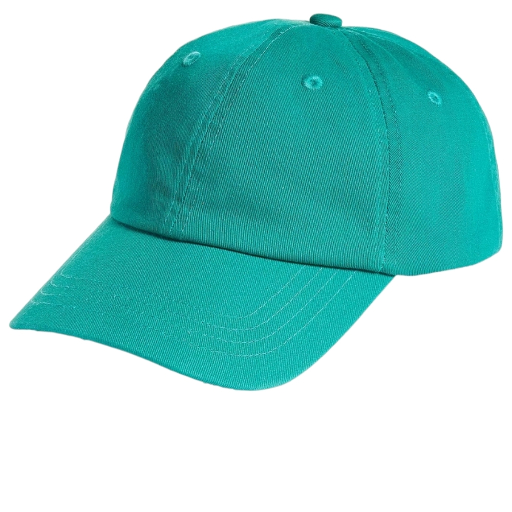Green Baseball Cap 100% Cotton Be You! Add Personal Hat Pin Badges!